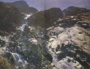 John Singer Sargent Glacier Streams-The Simplon (mk18) France oil painting artist